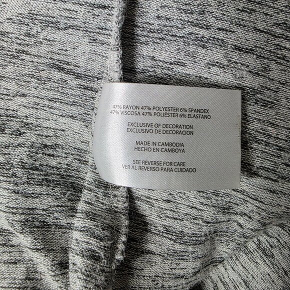 Banana Republic Women's Heather Gray Long-sleeved Tunic Top size XL - Picture 4 of 7